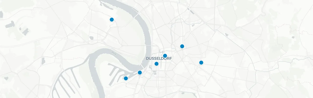 Karte Düsseldorf