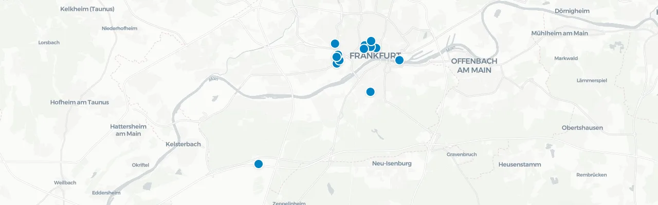 Karte Frankfurt