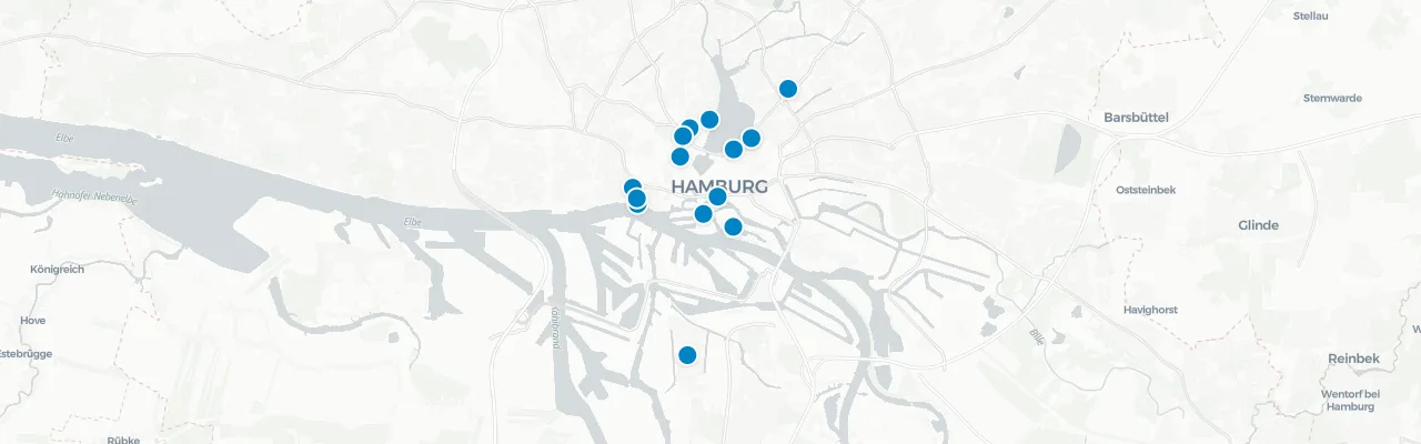 Karte Hamburg