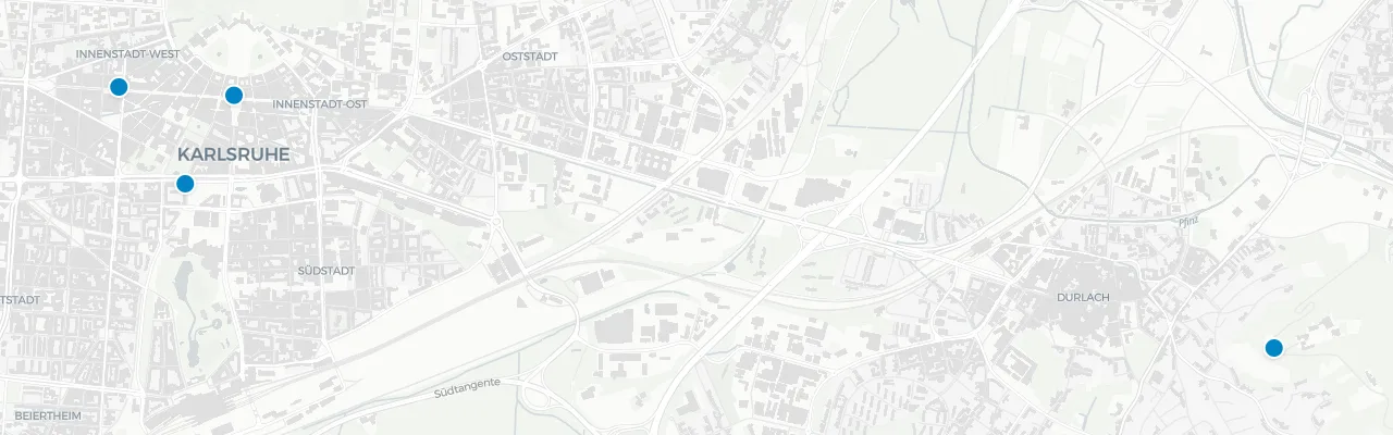 Karte Karlsruhe