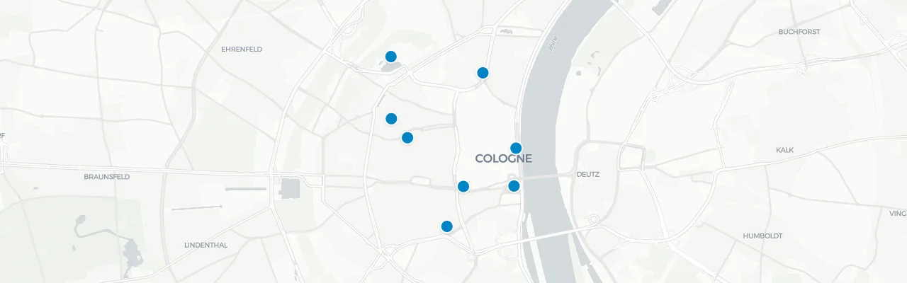 Karte Köln