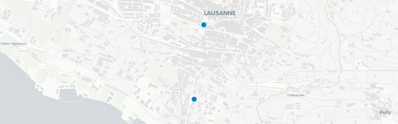 Karte Lausanne