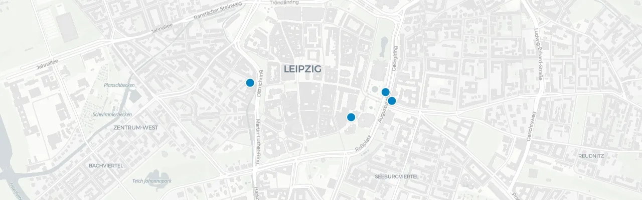Karte Leipzig