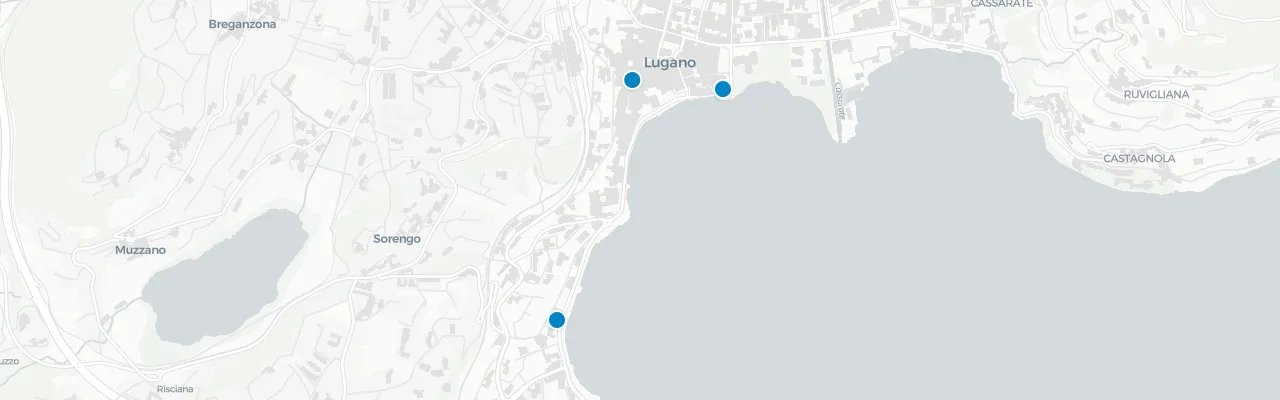 Karte Lugano