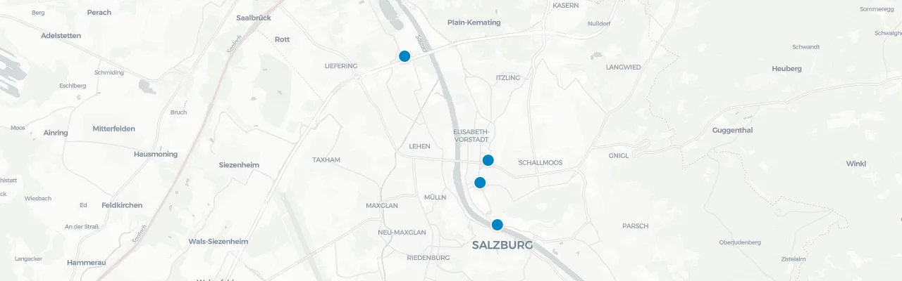 Karte Salzburg