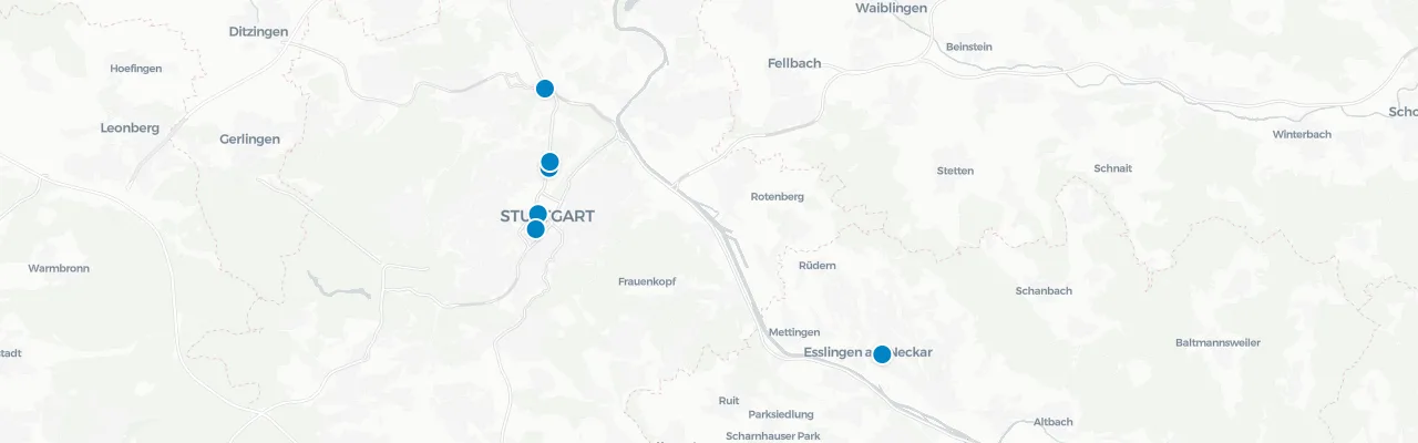 Karte Stuttgart