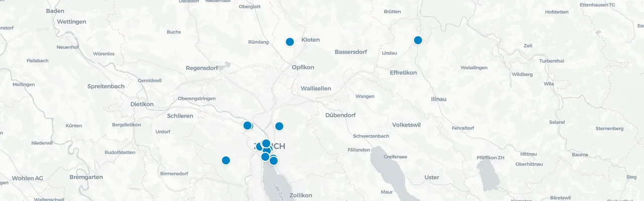 Karte Zürich