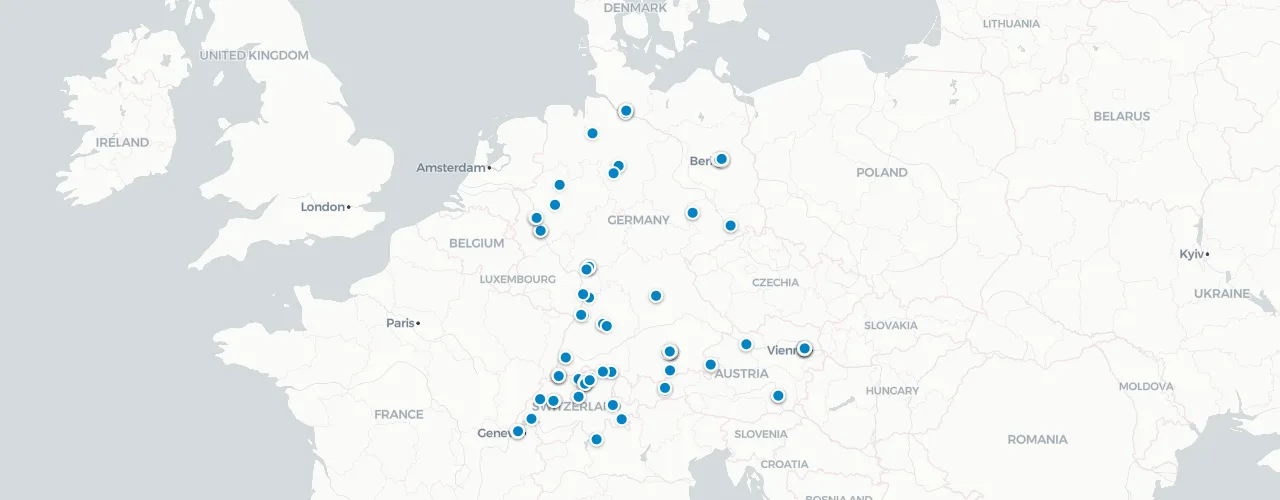 Karte aller Rooftop-Venues